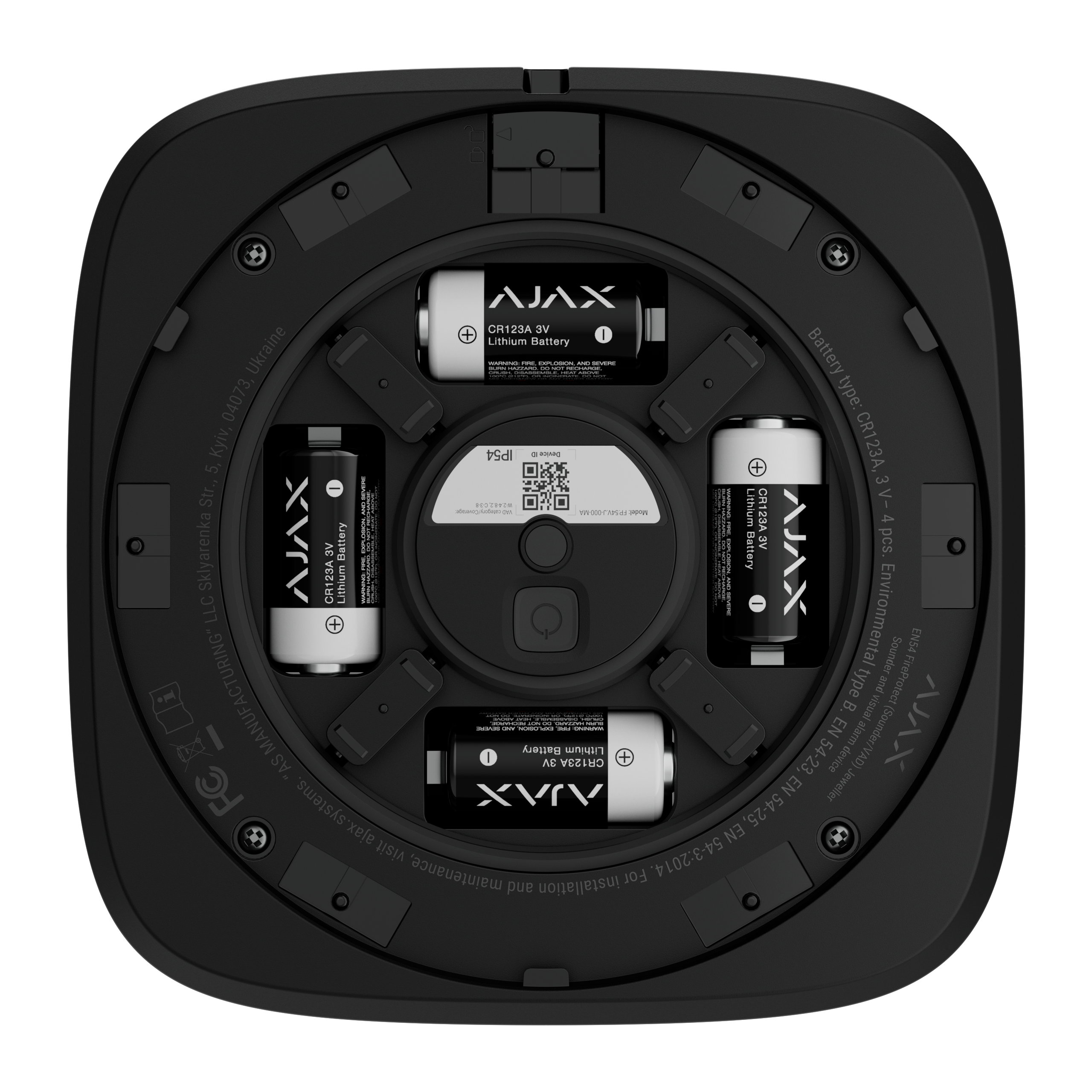 EN54 FireProtect (Sounder/VAD) schwarz