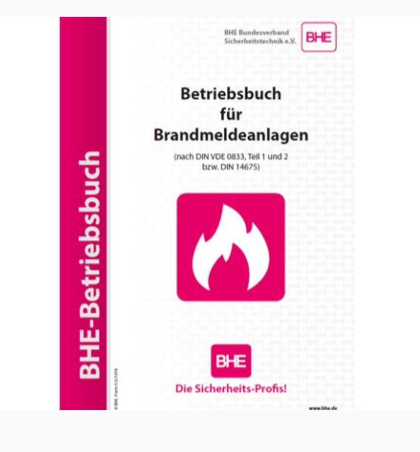 BHE- Betriebsbuch für Brandmeldeanlagen