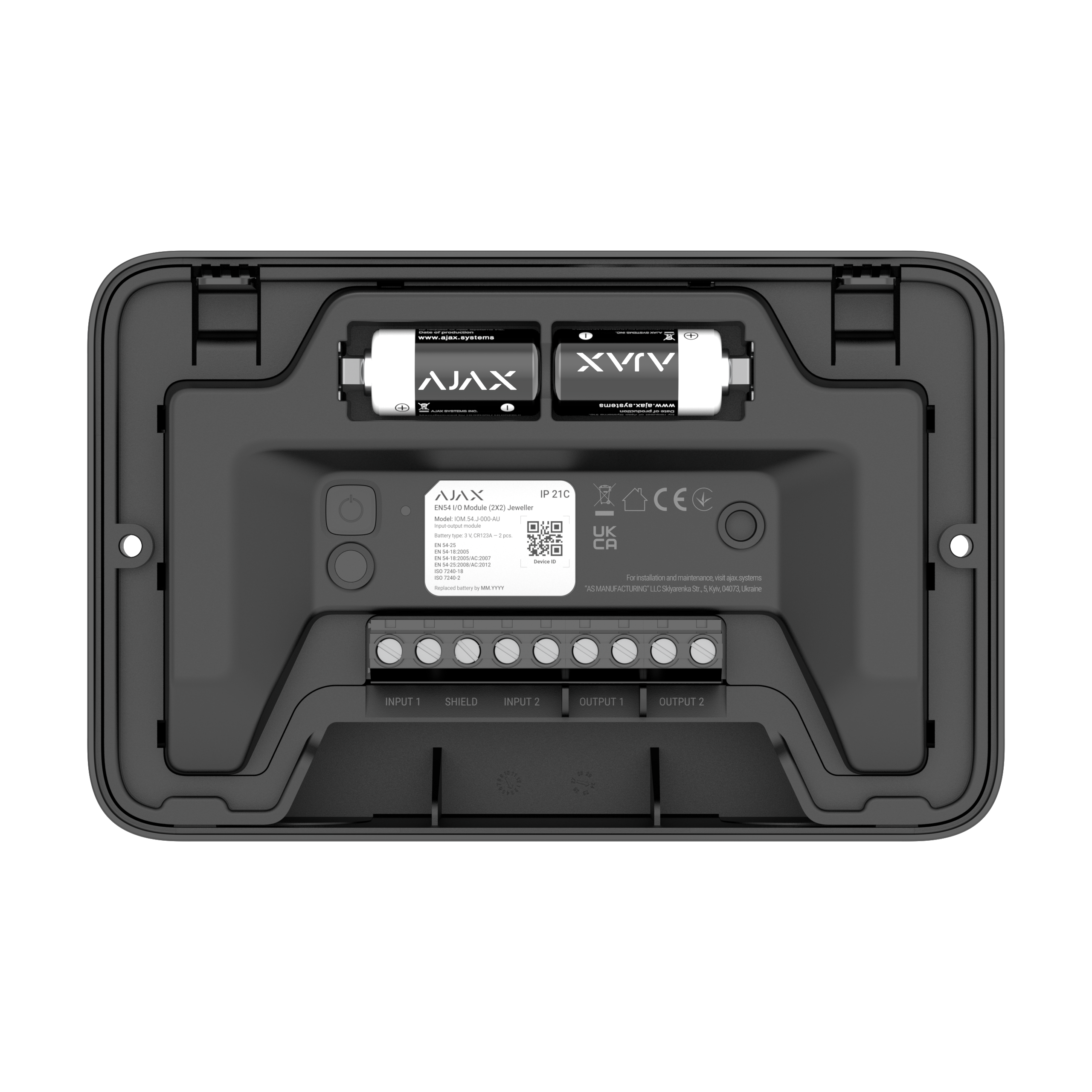 EN54 I/O Module (2X2) schwarz