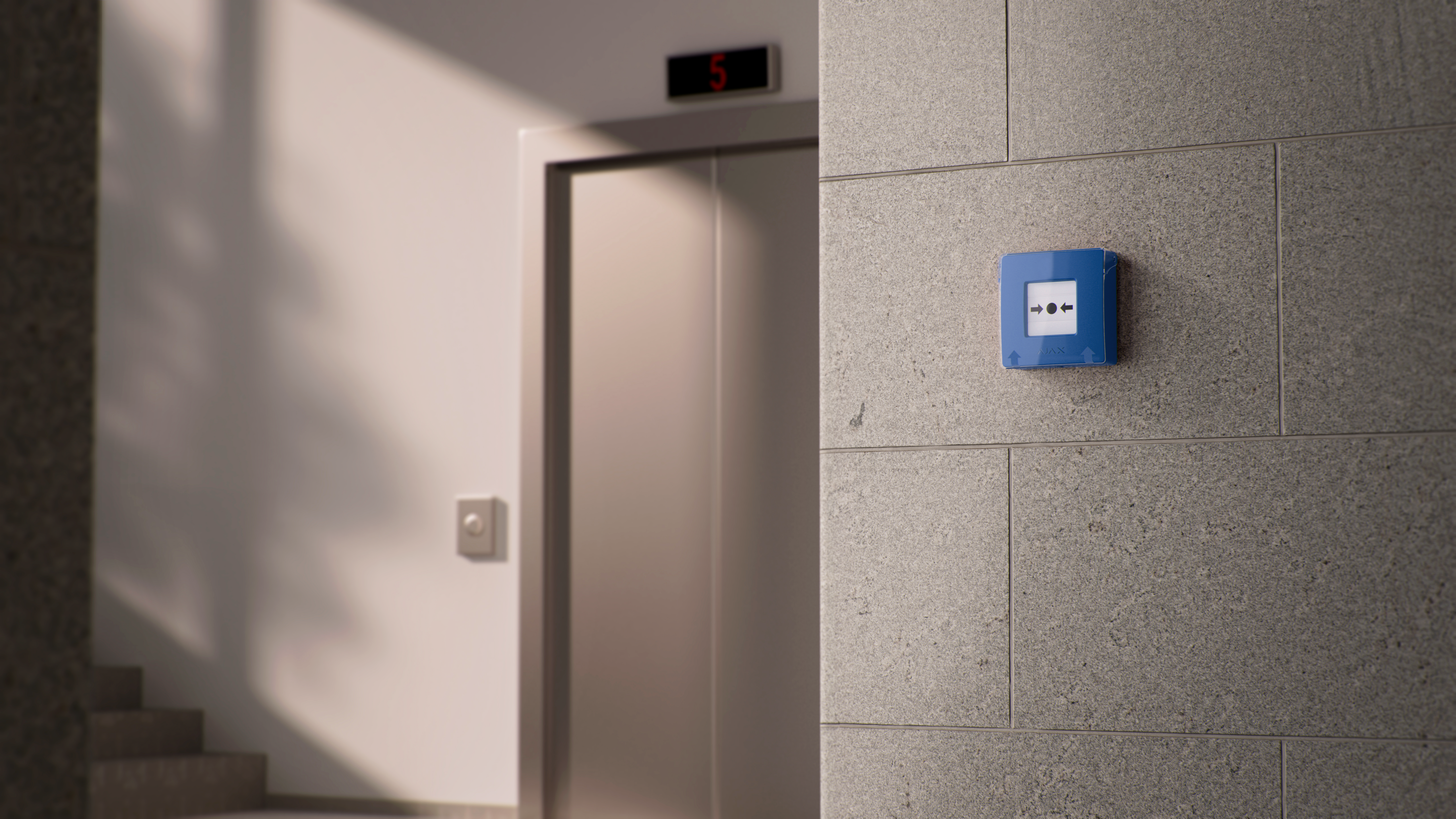 Manual Call Point Blau